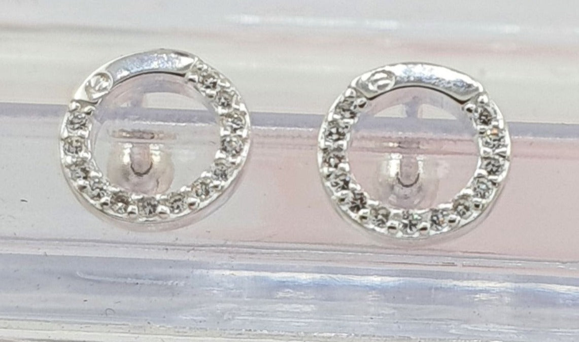 PARIN118 ARITO CIRCULAR CON CIRCONES, PLATA 925