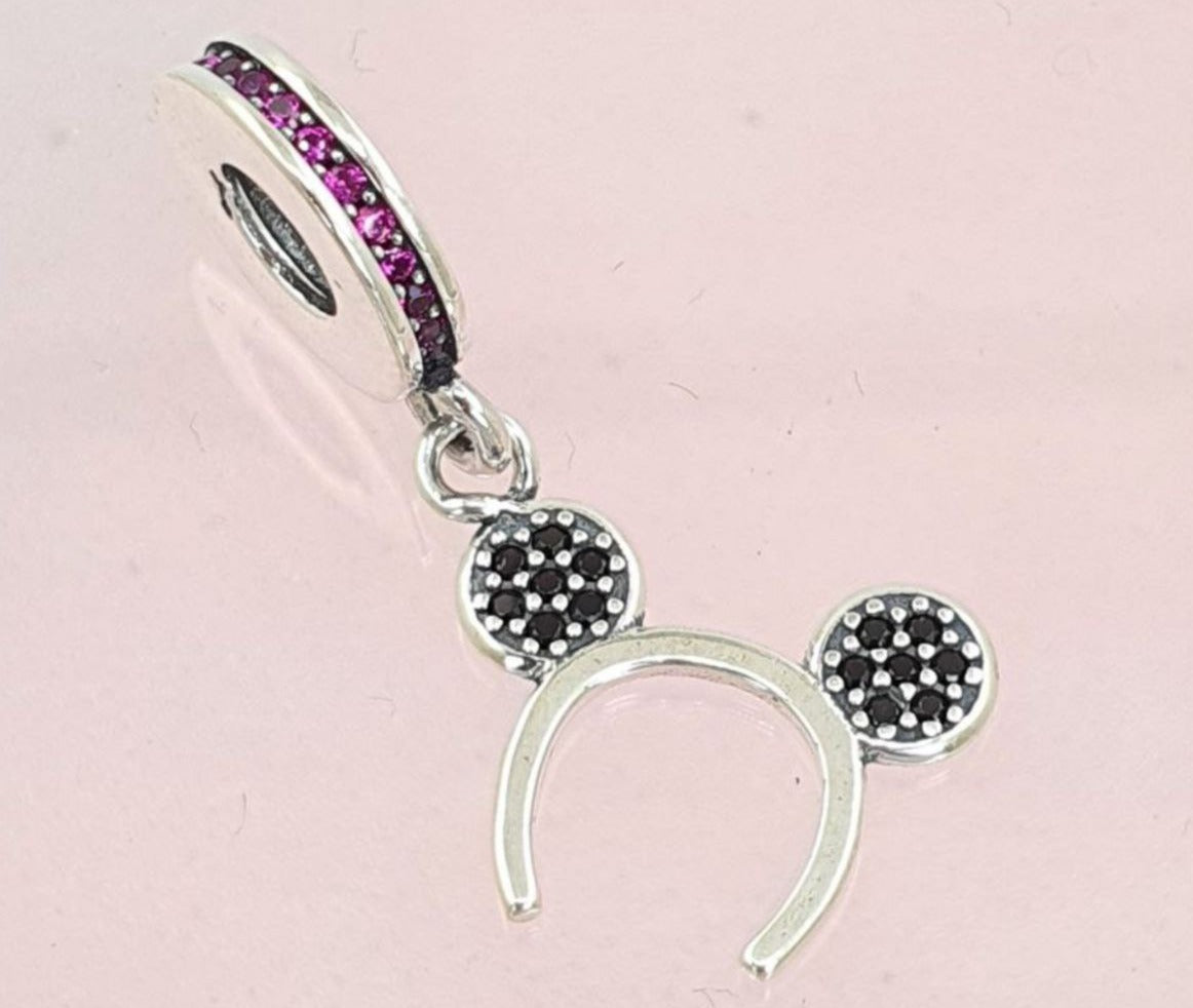 PCHARM2820 COLGANTE DIADEMA DE OREJAS DE MICKEY MOUSE