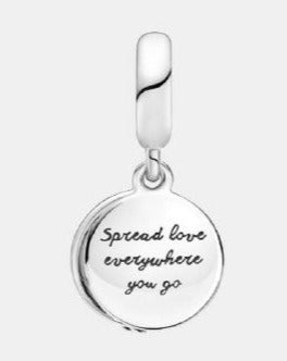 PCHARM2886 COLGANTE DOBLE CON FRASE DIFUNDE AMOR DONDE QUIERA QUE VAYAS AMOR SAN VALENTIN