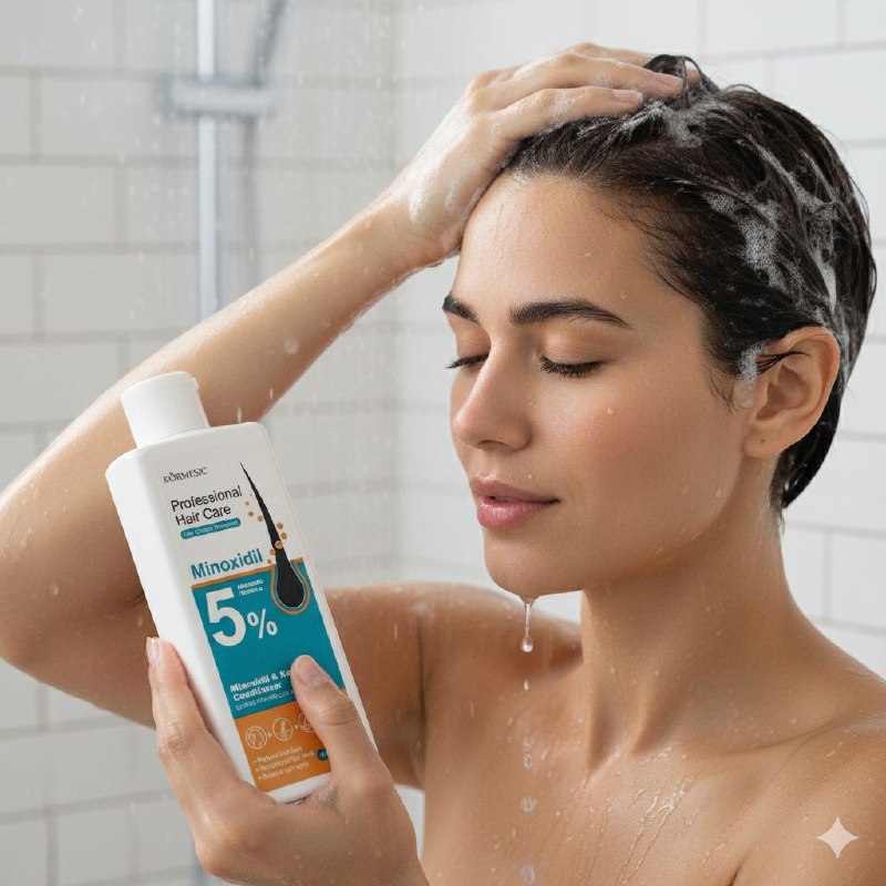 ACONDICIONADOR ANTICAIDA Y RECONSTRUCTOR DE FIBRA CON MINOXIDIL 5% Y QUERATINA KORMESIC 265G