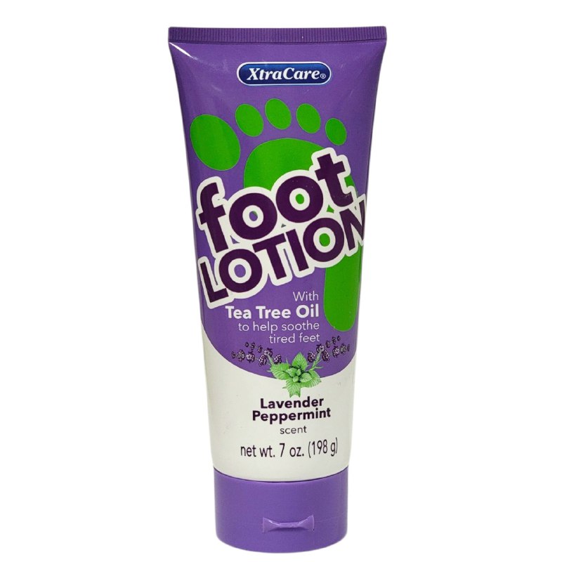 CREMA CORPORAL PARA PIES CON AROMA A LAVANDA Y MENTA DE TE QUE CALMAN Y SUAVIZAN LOS PIES CANSADOS XTRACARE 198G