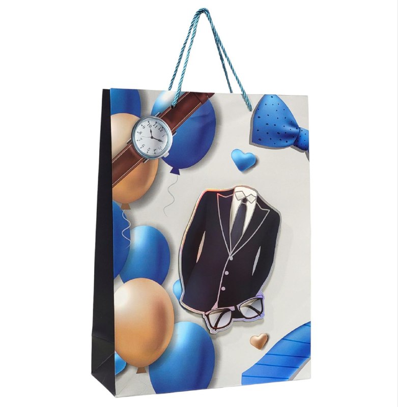 BOLSA DE REGALO PARA HOMBRE GRANDE 30X12X41.5CM
