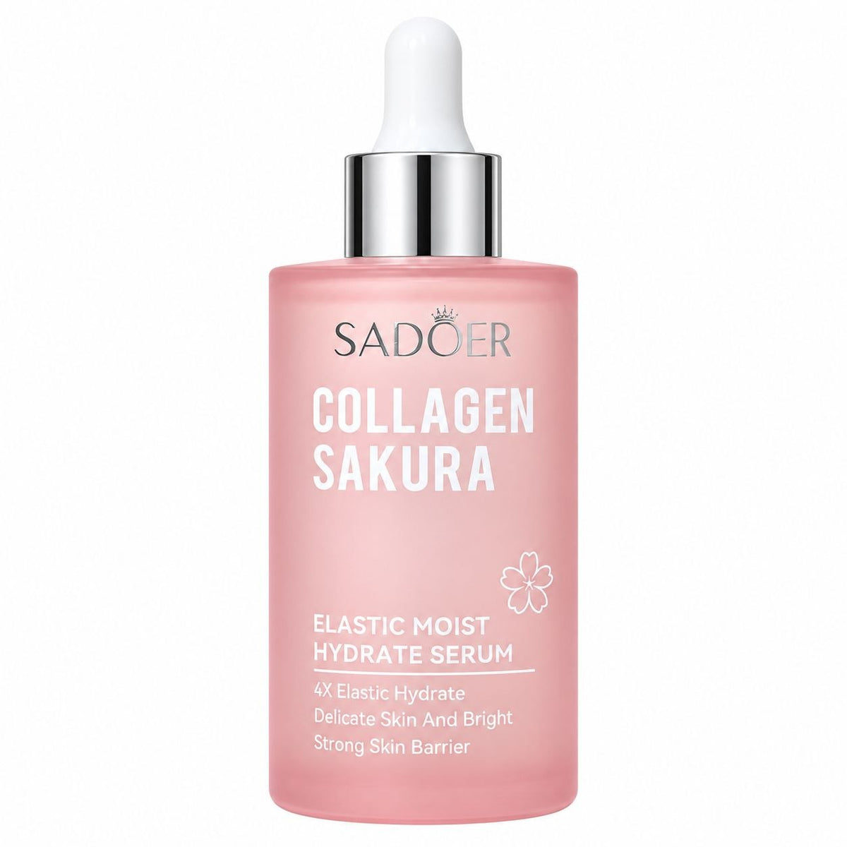 SUERO FACIAL DE COLAGENO Y SAKURA, DA TEXTURA HIDRATANTE DE FACIL ABSORCION, BLANQUE LA PIEL Y LA DEJA SUAVE SADOER 100ML