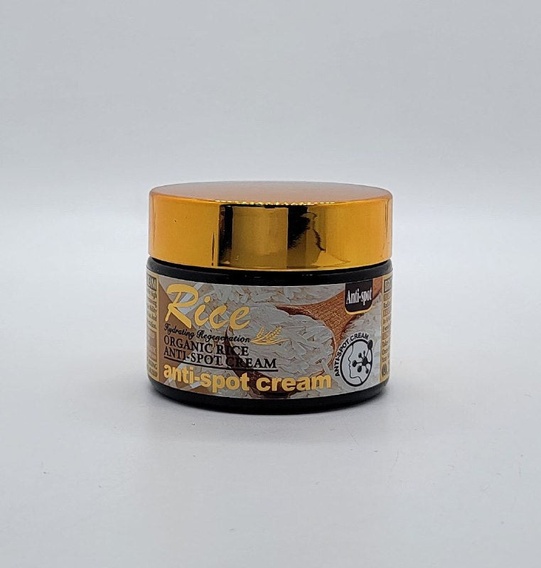 CREMA FACIAL DE ARROZ, ANTIMANCHAS,  ELIMINA EL ACNE Y BLANQUEA LAS PECAS A CORTO PLAZO RICE ANTI SPOT 55G