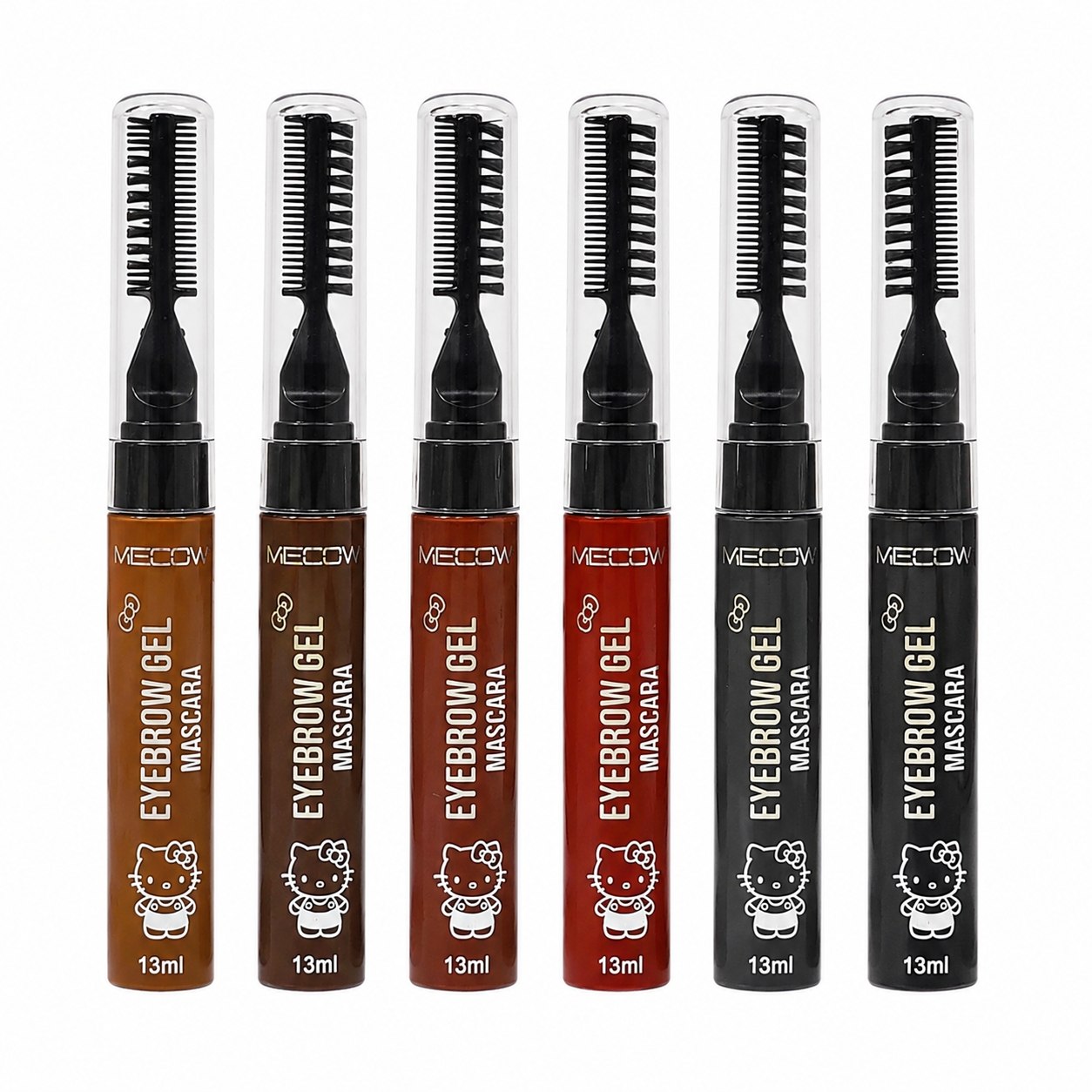 MASCARA DE GEL Y CEPILLO PARA CEJAS ESPESANTE DE LARGA DURACION 16H MECOW 13ML