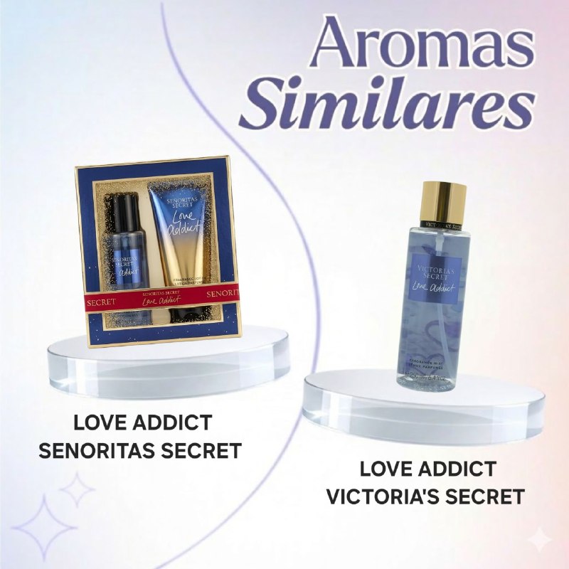 SET SENORITAS SECRET LOVE ADDICT SPLASH 75ML CREMA CORPORAL 75ML (M) (AROMA SIMILAR VICTORIAS SECRET LOVE ADDICT)
