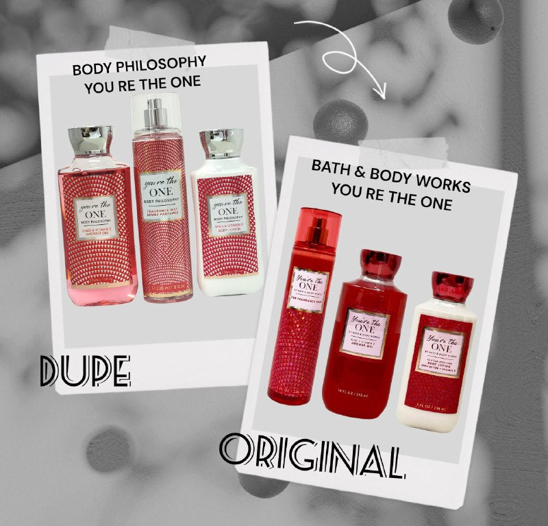 SET BODY PHILOSOPHY YOU RE THE ONE SPLASH 250ML, CREMA CORPORAL 236ML, GEL DE DUCHA 295ML (M) DUPE BATH AND BODY YOU RE THE ONE