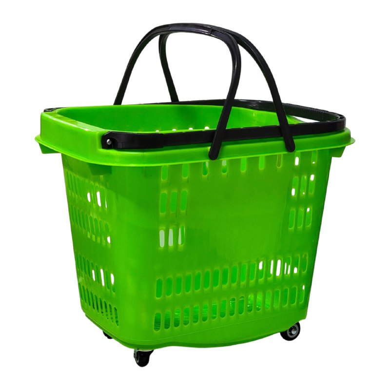 CANASTA ORGANIZADORA, CESTA PORTATIL CON RUEDAS DE MERCADO PARA LLEVAR TODO TIPO DE ARTICULOS, PRACTICA Y FACIL DE TRANSPORTE, MULTIUSOS 40X41X30CM, 4 ESTILOS