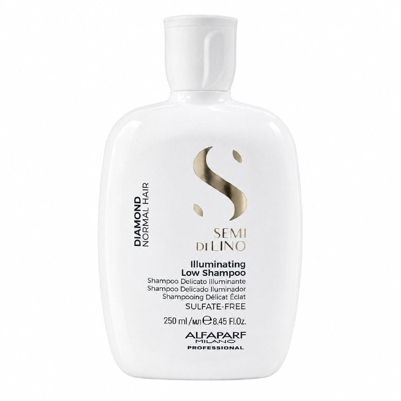 SHAMPOO ILUMINADOR DE LIMPIEZA SUAVE SIN SULFATOS PARA CABELLO NORMAL CON LINAZA ALFAPARF 250ML