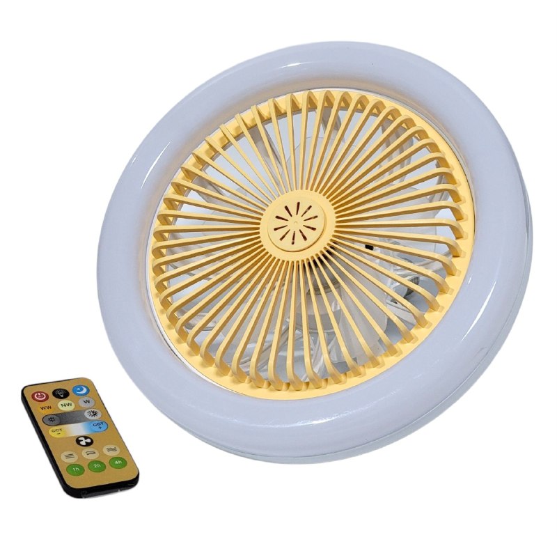 LUZ LED, FOCO VENTILADOR MULTIFUNCIONAL DE 30W CON AROMATERAPIA, SILENCIOSO CON DURACION DE 30K HORAS, AJUSTE DE BRILLO, AHORRO DE ENERGIA ROLINGER LED 130X255MM