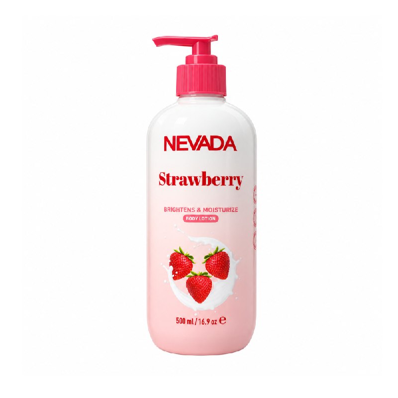 CREMA CORPORAL HIDRATANTE, NUTRITIVA E ILUMINADORA CON AROMA A FRESA NEVADA 500ML