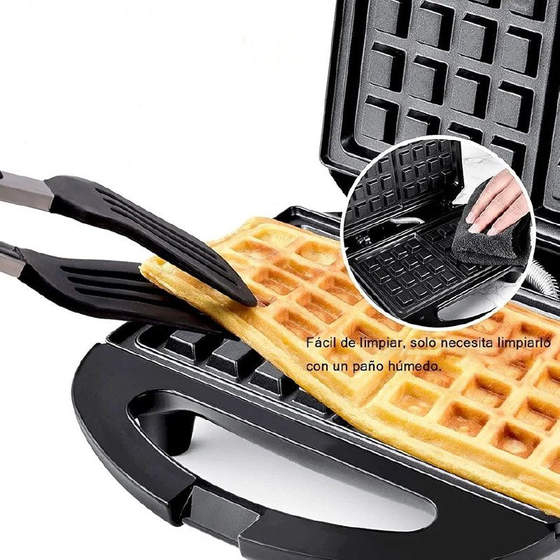 MAQUINA WAFFLERA CALEFACCION RAPIDA, POTENCIA 750W, SUPERFICIE ANTIADHERENTE SOKANY SK-113