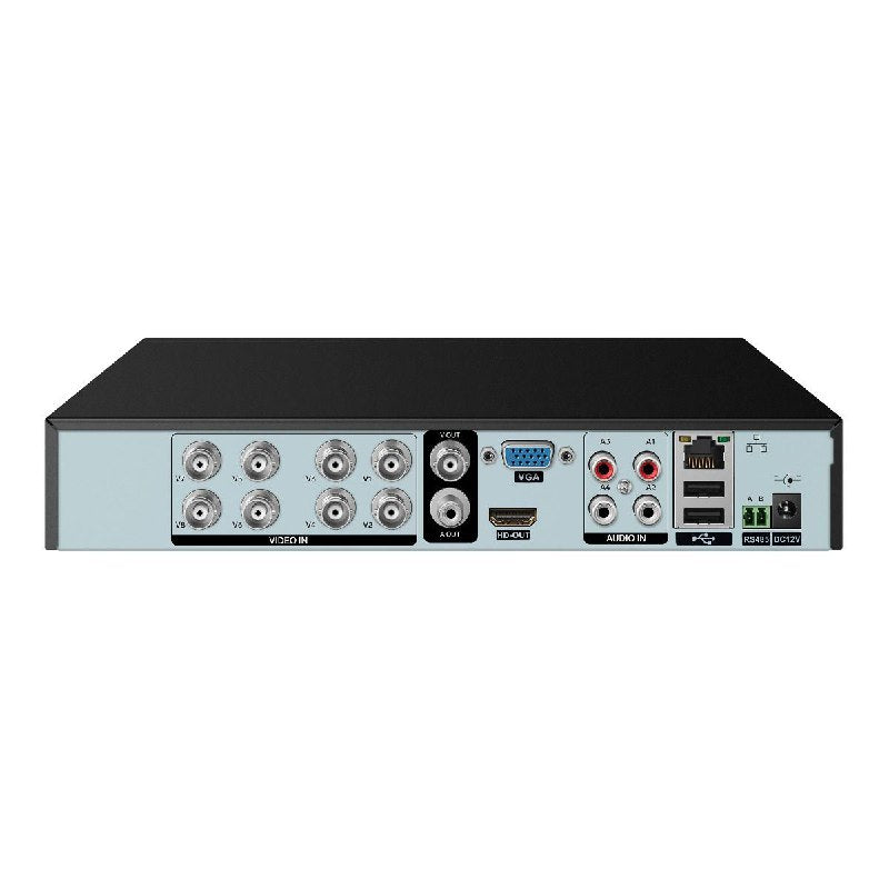 KIT DE CAMARAS DE SEGURIDAD DE 8 CANALES HD, SISTEMA DE GRABACION DE 24H CON VISUALIZACION POR INTERNET Y TELEFONO, DETECCION MOVIMIENTO, DISCO DURO HDD 2TB AHD