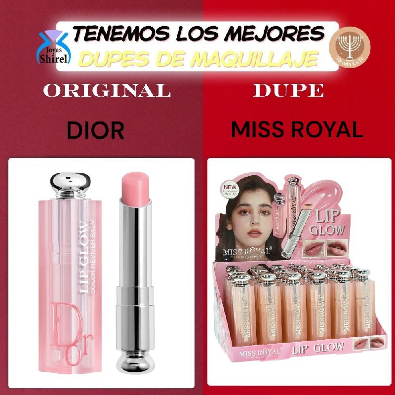 BRILLO LABIAL BALSAMO REAVIVADOR DE COLOR MISS ROYAL 30G (DUPE DE CHRISTIAN DIOR)