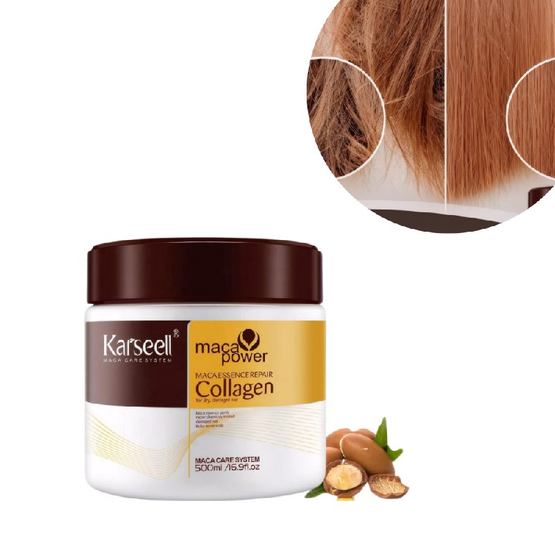MASCARILLA CAPILAR REPARADORA DE COLAGENO CON ESENCIA DE MACA PERUANA KARSEELL 500ML