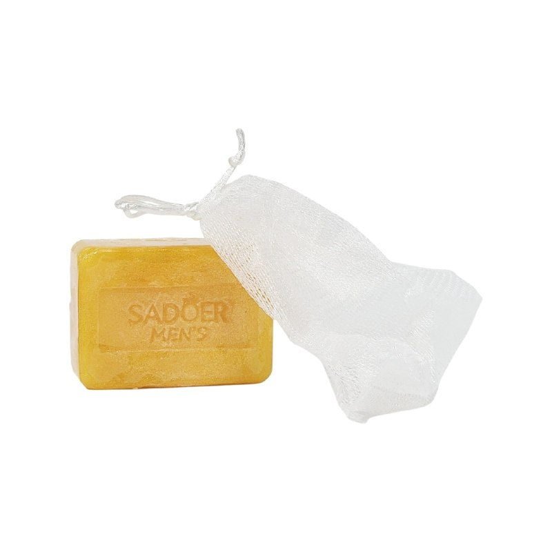 JABON MULTIFUNCIONAL PARA HOMBRES 3 EN 1 PARA MANOS, ROSTRO Y CUERPO QUE ELIMINA ACNE Y REJUVENECE SADOER 100G