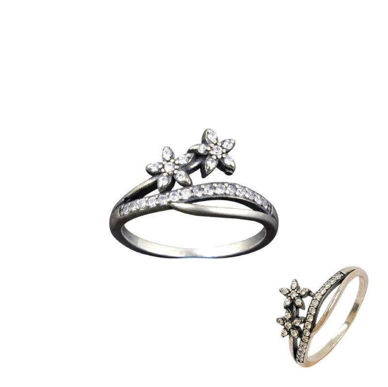 PANI604 FORMA FLOR PLATA 9.25