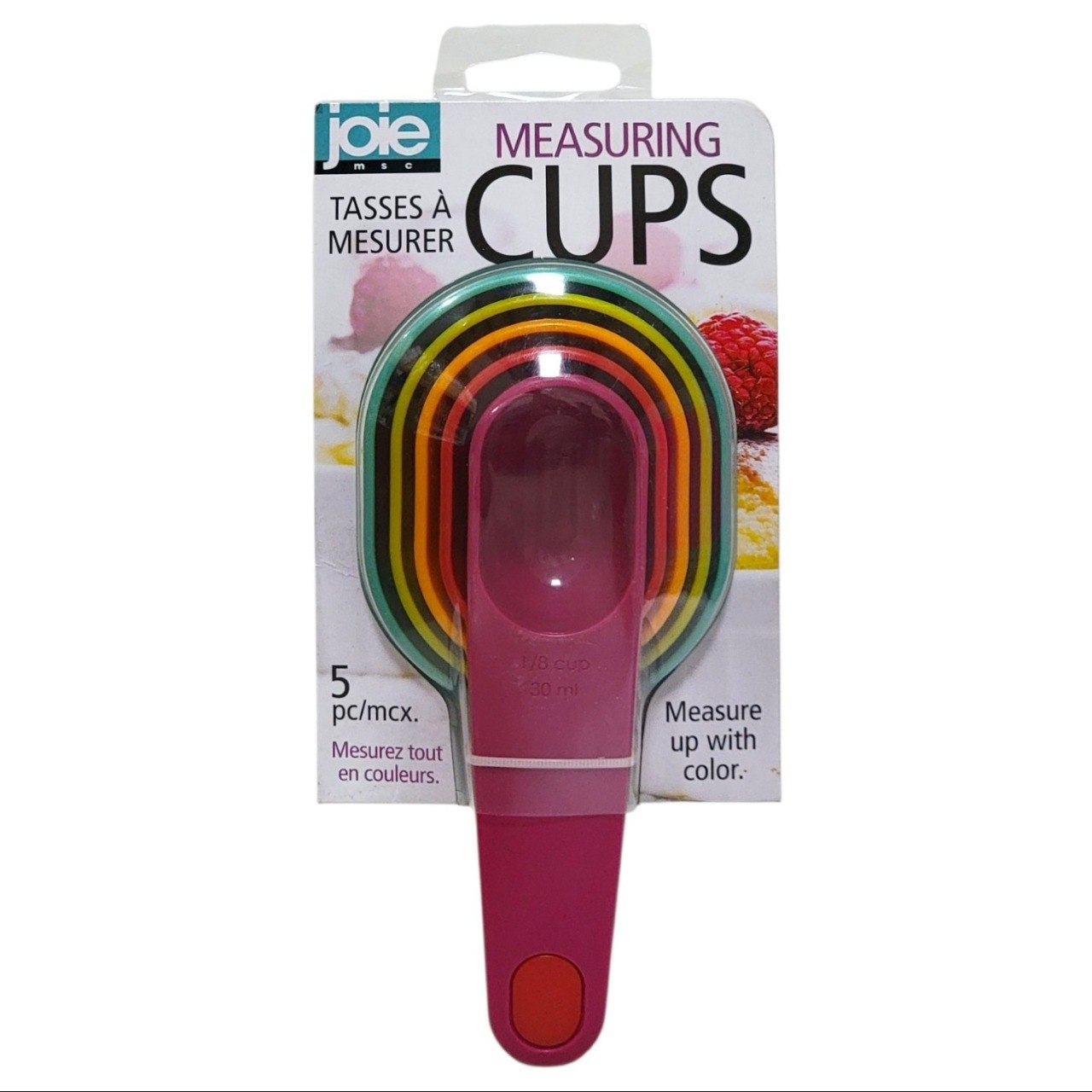 SET DE TAZAS MEDIDORAS PARA COCINA Y REPOSTERIA 5PCS JOIE
