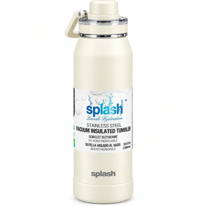 BOTE TERMICO DE ACERO INOXIDABLE CON ASA SPLASH 1000ML