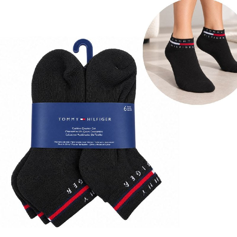 CALCETA TOBILLERA TOMMY HILFIGER PARA MUJER 6 PARES TALLA ÚNICA