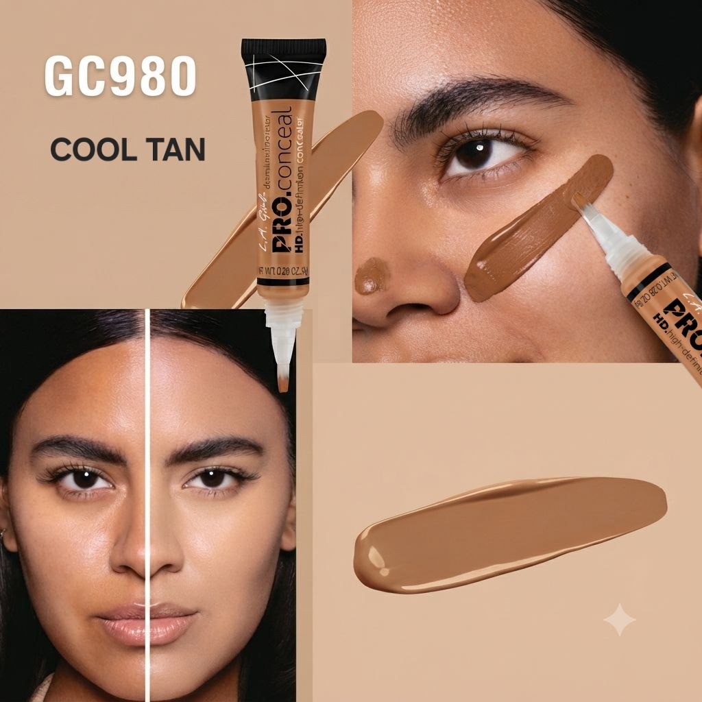 CORRECTOR LÍQUIDO TONO GC980 COOL TAN PRO CONCEAL L.A. GIRL 8G