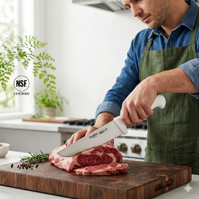 CUCHILLO DE COCINA MULTIUSOS PROFESIONAL DE ALTA PRECISION EXCALIBUR 20.32CM