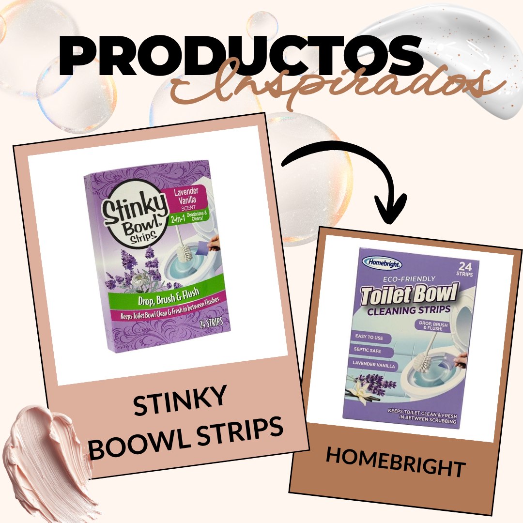 TIRAS LIMPIADORAS PARA EL INODORO CON AROMA A LAVANDA Y VAINILLA 24UND STINKY BOWL