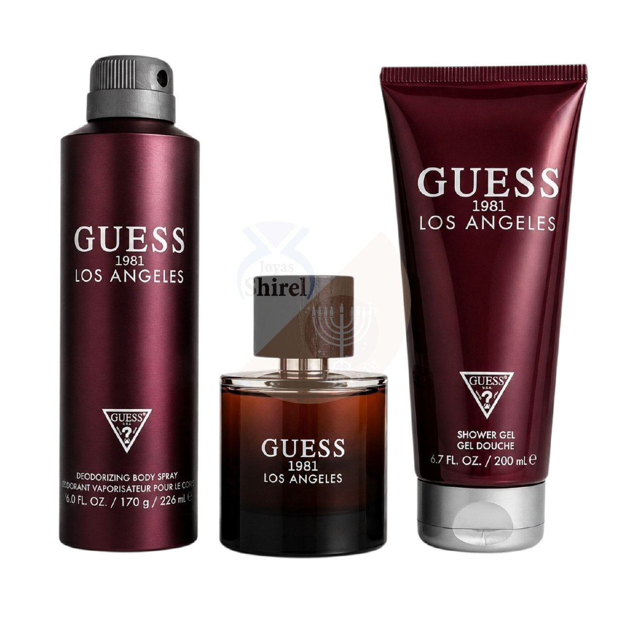 SET GUESS 1981 LOS ANGELES MEN EDT 100ML BODY SPRAY 226ML GEL DE  DUCHA 200ML (H)