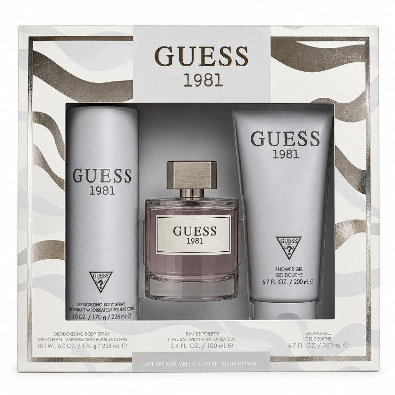 SET GUESS 1981 LOS ANGELES MEN EDT 100ML DESODORANTE 226ML GEL DE  DUCHA 200ML (H)