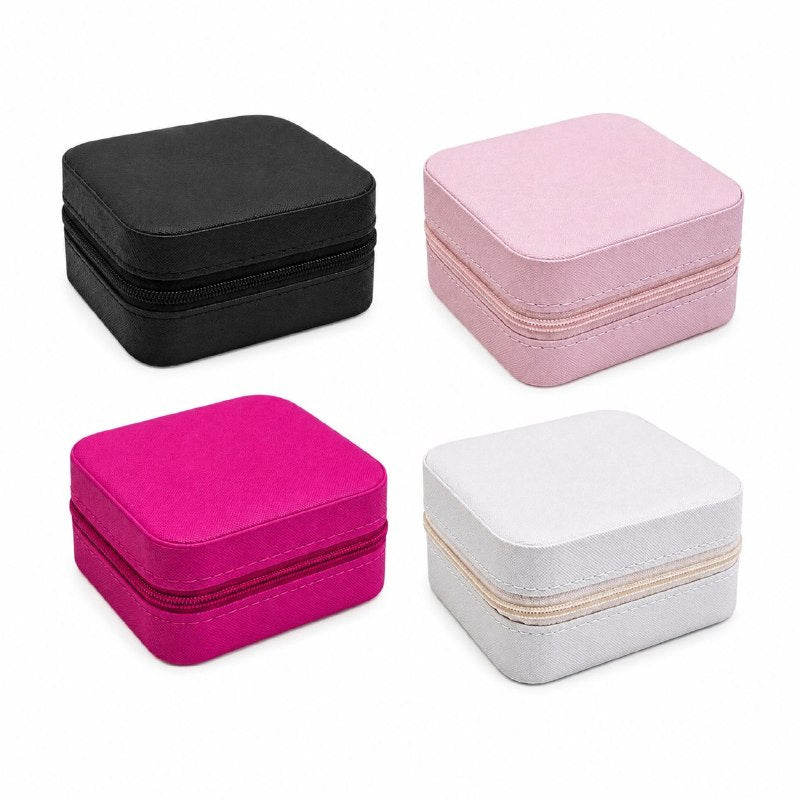 ORGANIZADOR MINI JOYERO DE VARIOS COMPARTIMIENTOS DE TAMAÑO COMPACTO 10.2X10.2CM