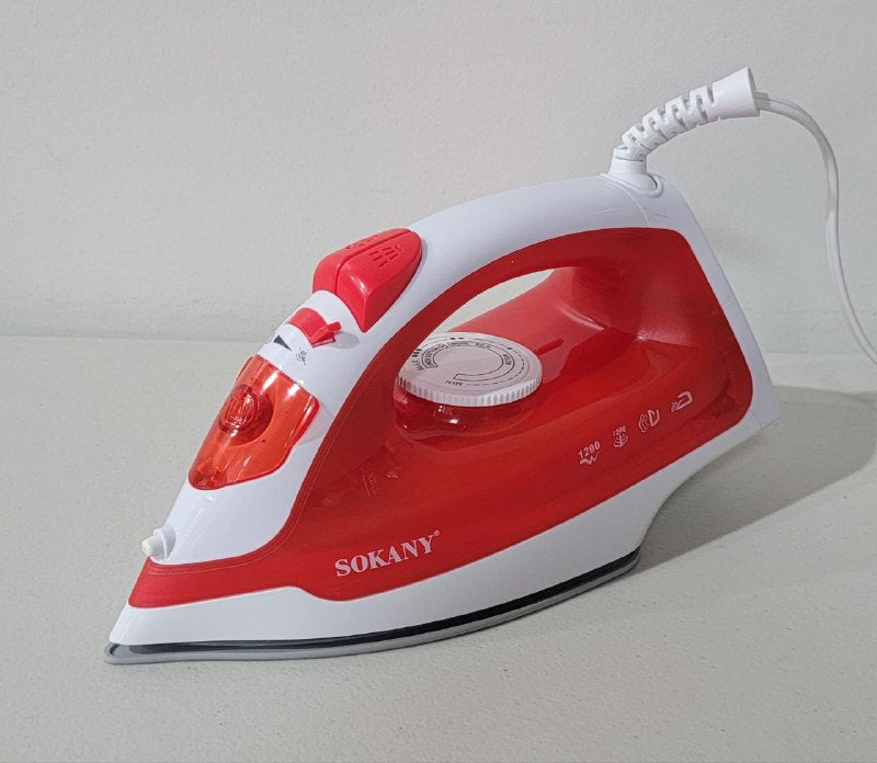 PLANCHA DE VAPOR CERAMICA PARA ROPA DE 1200W DE POTENCIA SOKANY SKYD2111