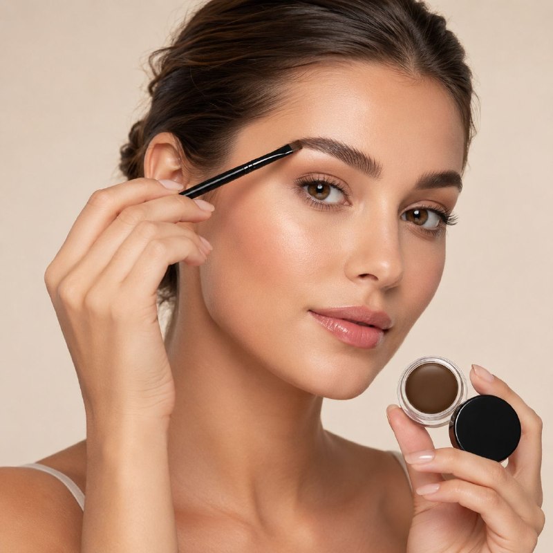 CREMA EN GEL PARA CEJAS WATERPROOF CON BROCHA ANGULAR EYEBROW GEL BEAU VISAGE 3.5G