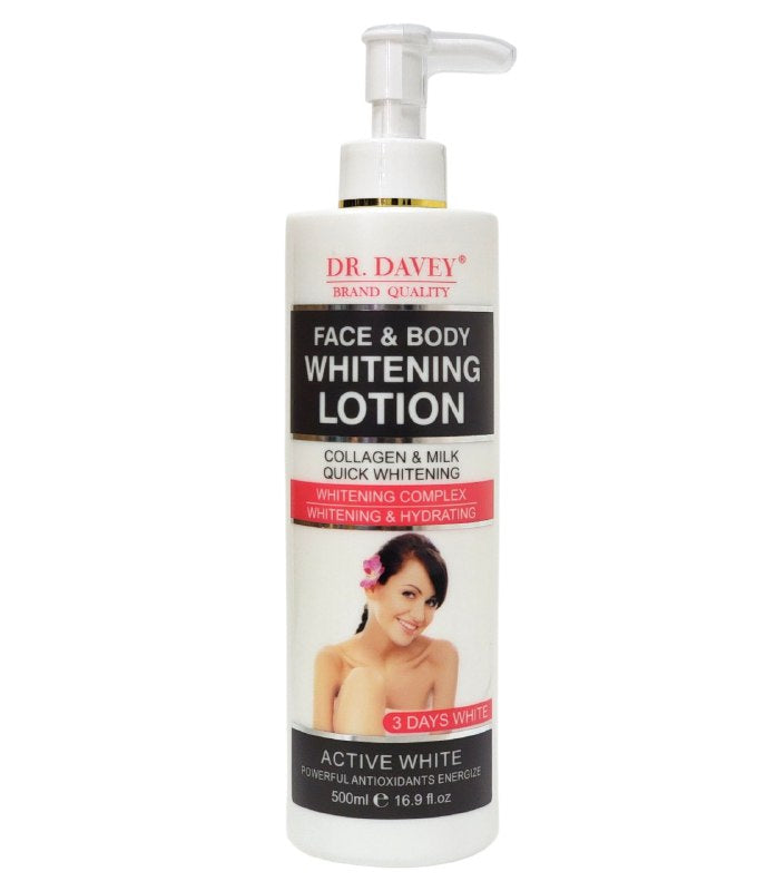 CREMA CORPORAL Y FACIAL HIDRATANTE E HIDRATANTE CON COLAGENO Y EXTRACTO DE LECHE DR. DAVEY 500ML