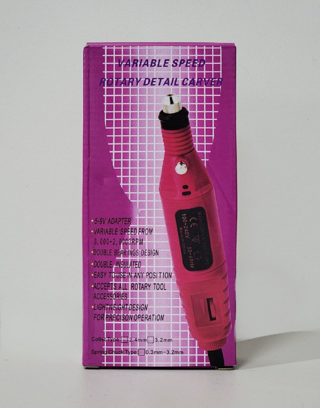 TALADRO PULIDOR DE UÑAS, DRILL TALADRO TALLADOR ELECTRICO PARA PEDICURA Y MANICURA 6 BROCAS