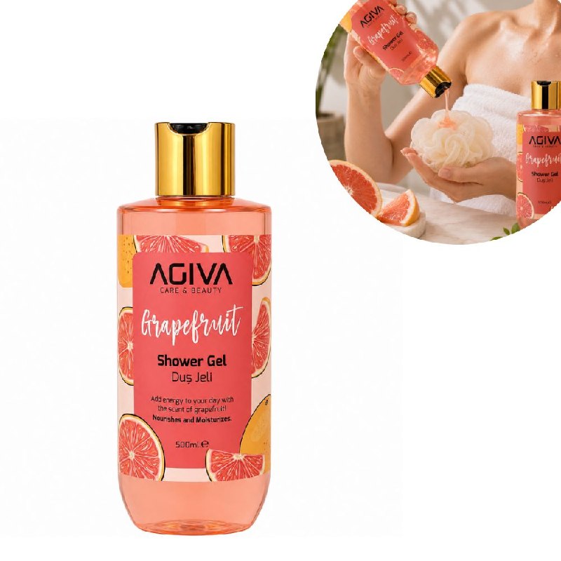 GEL DE DUCHA DE LIMPIEZA HUMECTANTE SUAVE ENRIQUECIDO CON TORONJA 500ML
