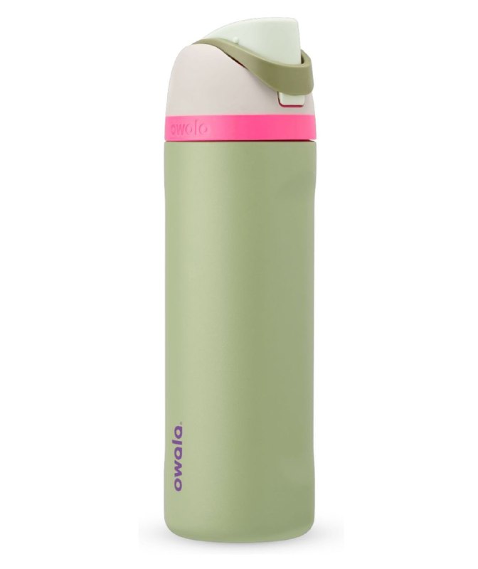 BOTELLA DE AGUA TERMICA CON SISTEMA DE DOBLE HIDRATACION COLOR MENTA OWALA 24OZ PRECIO POR MAYOR ES POR CAJA