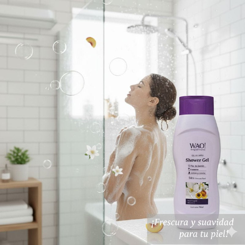 GEL DE DUCHA DE FLOR DE JAZMIN HIDRATANTE Y SUAVIZANTE WAO BEAUTY 750ML