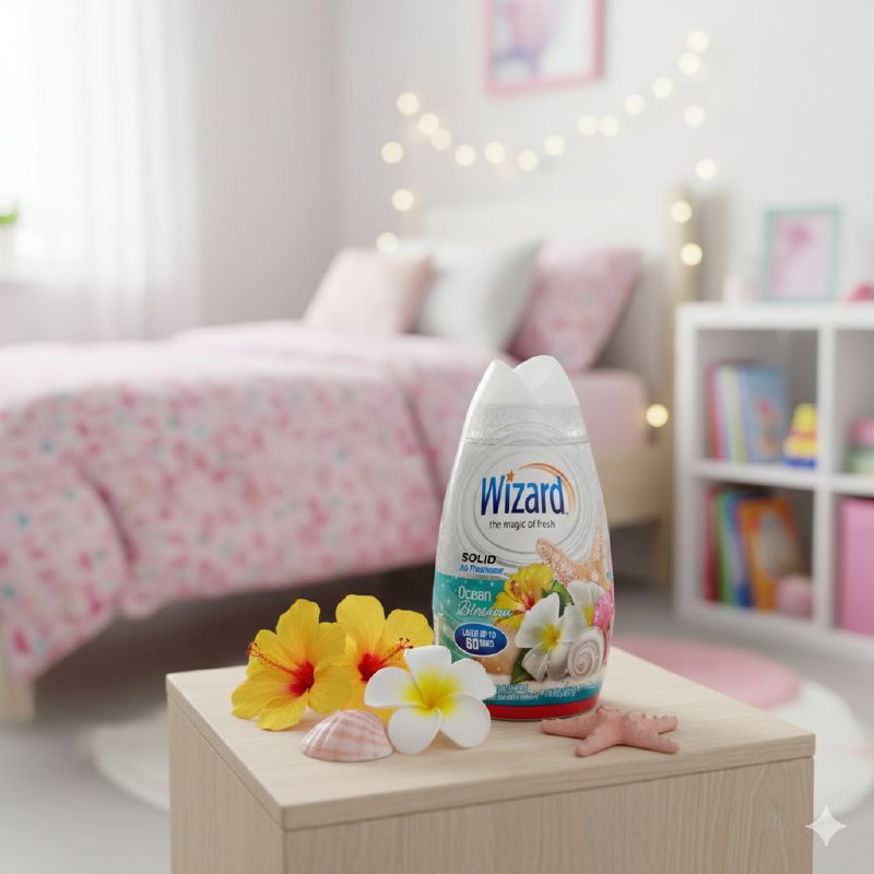 AMBIENTADOR AROMATIZANTE DE GEL SOLIDO DE PLAYA WIZARD 221G