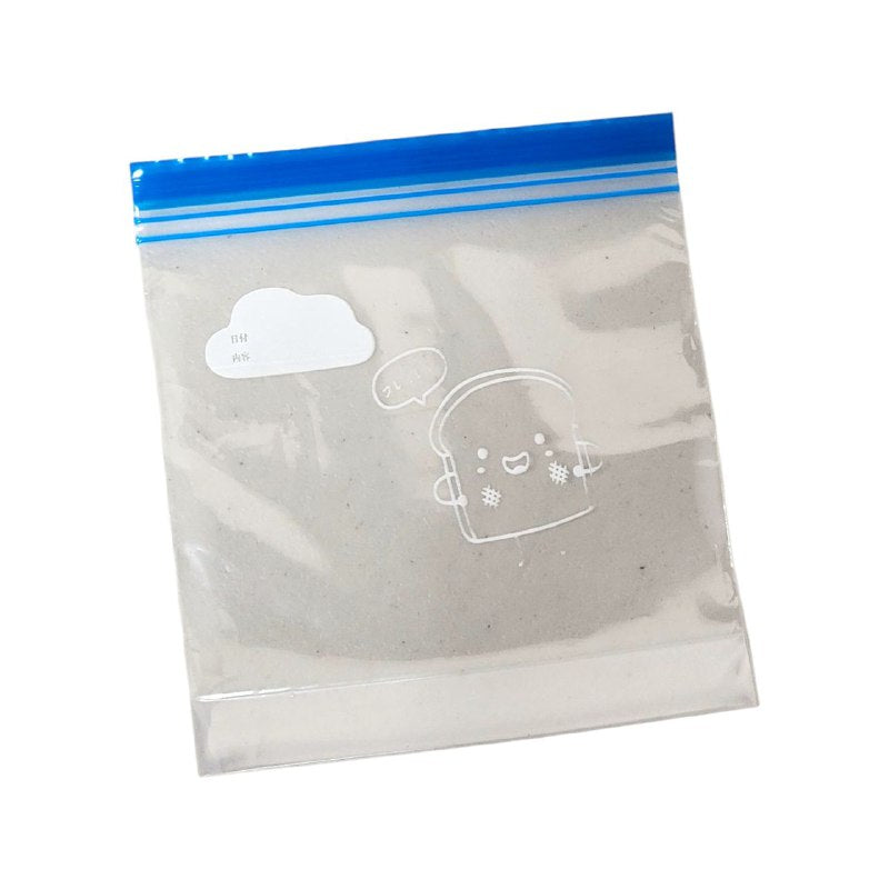 BOLSA ZIPLOC PARA ALIMENTOS CON CIERRE HERMETICO CON DISEÑOS DECORATIVOS Y ESPACIOS PARA ESCRIBIR 20UND D ZIPPER BAGS 18X20CM