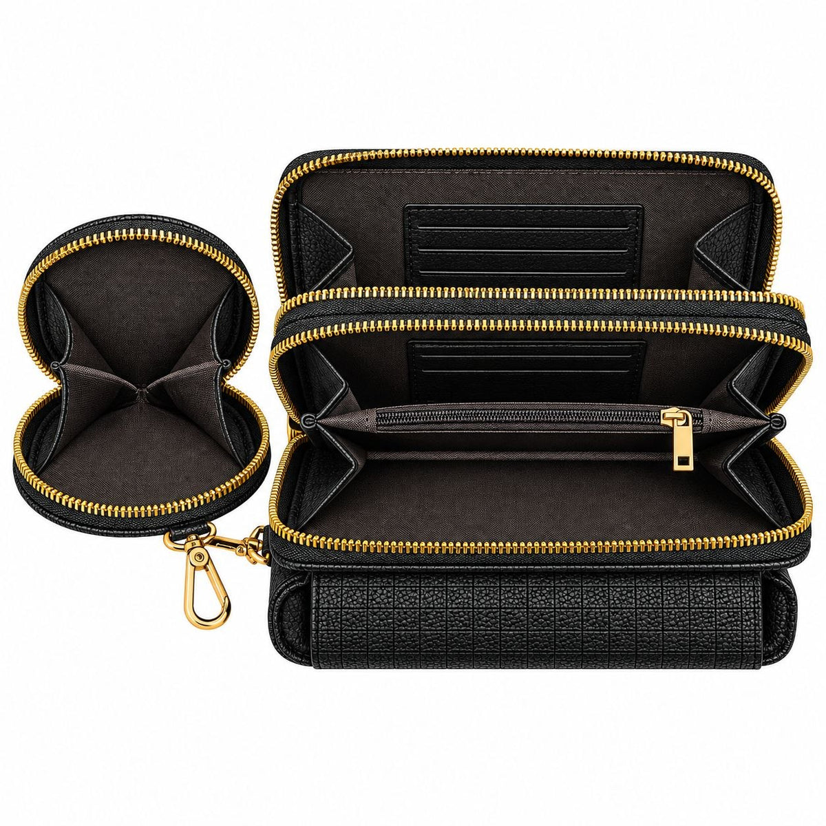 CARTERA CRUZADA CON MINI MONEDERO Y CORREA AJUSTABLE TABU 19X10CM
