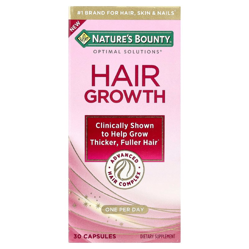 VITAMINAS EN CAPSULAS DE CRECIMIENTO DEL CABELLO NATURES BOUNTY 30UND
