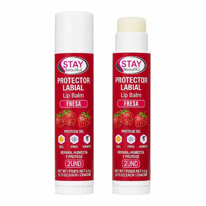 PROTECTOR LABIAL HUMECTANTE Y REPARADOR DE LABIOS STAY BEAUTIFUL 4.2GX2