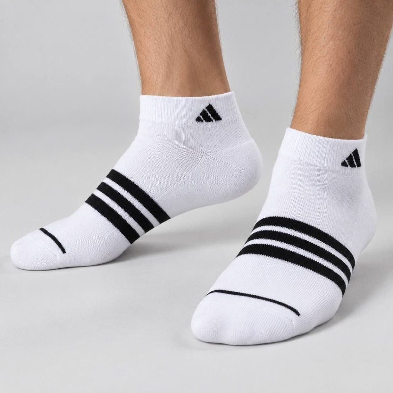 CALCETA TOBILLERA ADIDAS ORIGINAL 6 PARES TALLA HOMBRE 8-12  TALLA MUJER 10-13