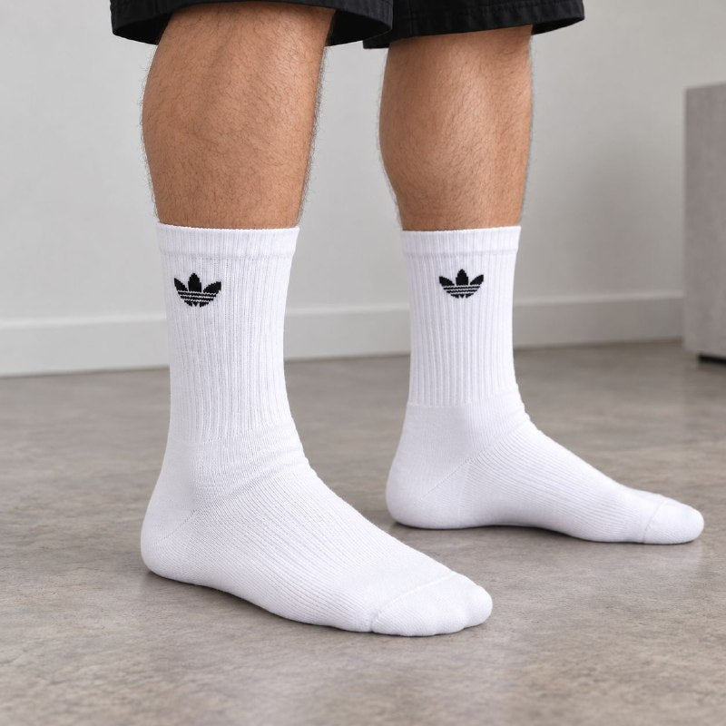 CALCETA ALTA ORIGINAL ADIDAS PARA HOMBRE 6 PARES TALLA 5-7