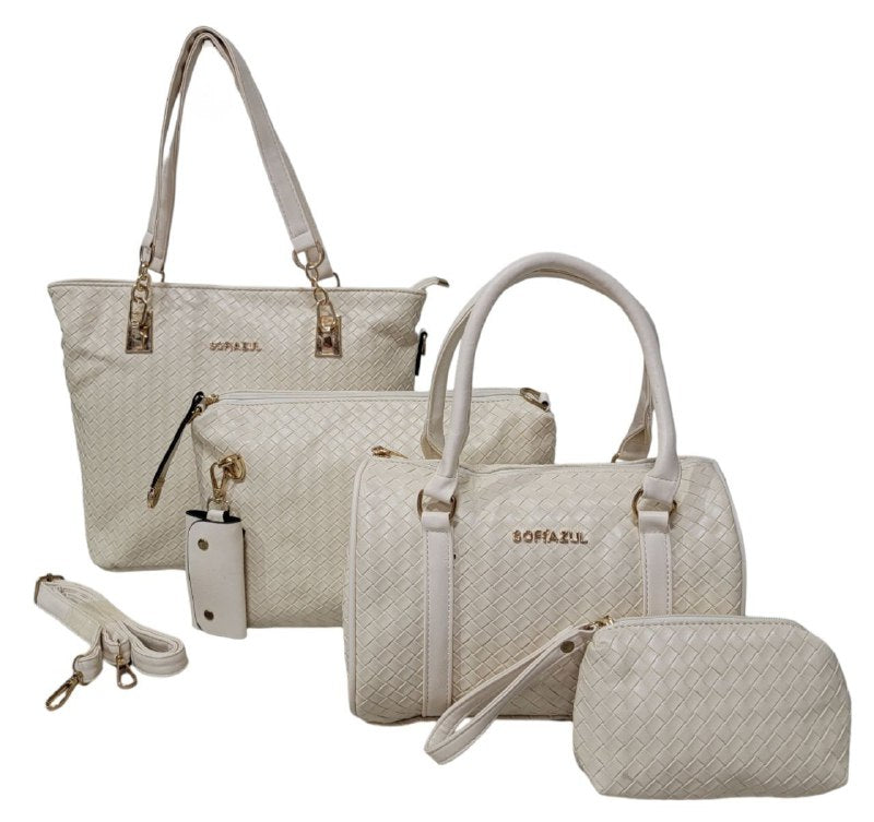 CARTERA ECONOMICA EN SET 5 PIEZAS SOFIAZUL