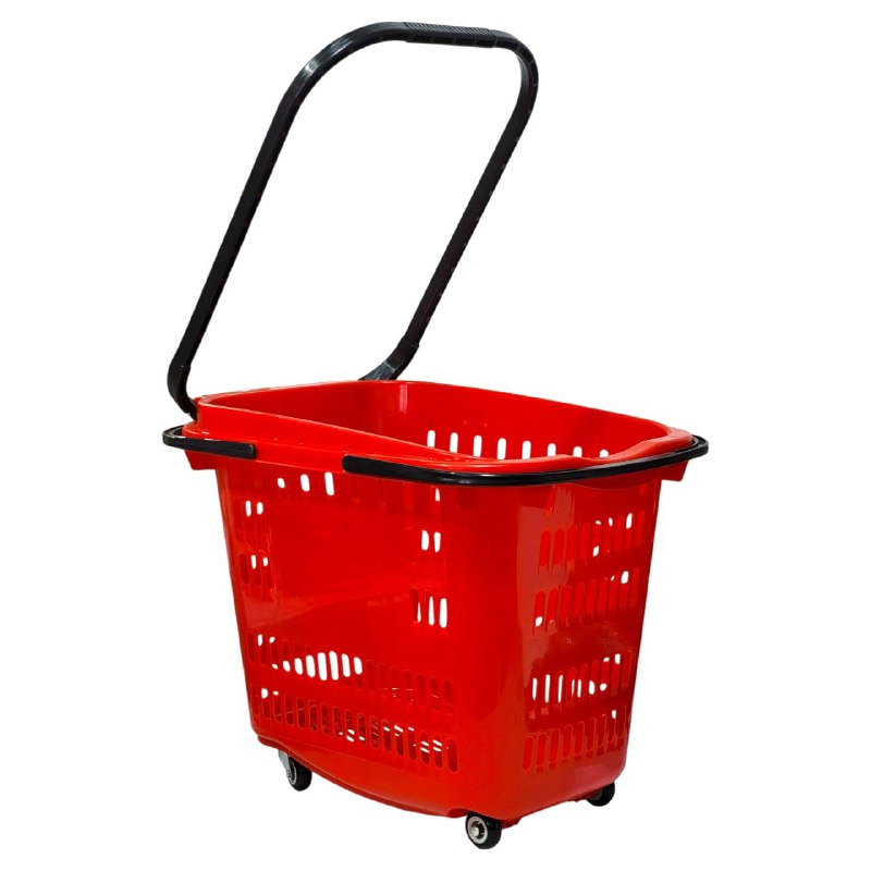 CANASTA ORGANIZADORA, CESTA PORTATIL CON RUEDAS DE MERCADO PARA LLEVAR TODO TIPO DE ARTICULOS, PRACTICA Y FACIL DE TRANSPORTE, MULTIUSOS 40X41X30CM, 4 ESTILOS