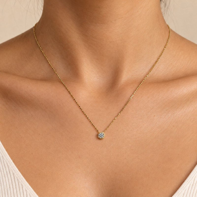 DIJE DE PLATA 9.25 CON MOISSANITA 0.3CM