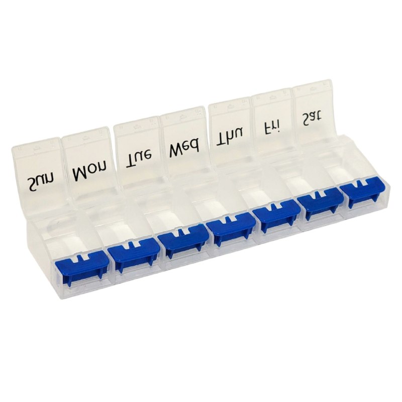 ORGANIZADOR DE PASTILLAS SEMANAL COMPACTO Y LIGERO STAY BEAUTIFUL 5.2X22CM