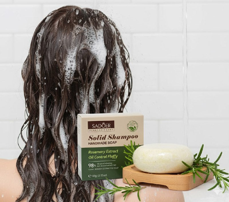 SHAMPOO PARA EL CABELLO EN BARRA ARTESANAL DE ROMERO SADOER 60G