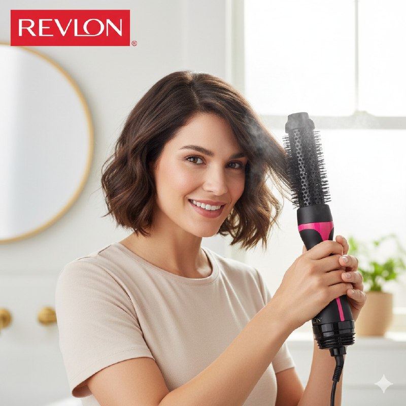 CEPILLO SECADOR Y PEINADOR DE CABELLO QUE SECA Y PEINA EN UN SOLO PASO PROFESIONALMENTE REVLON